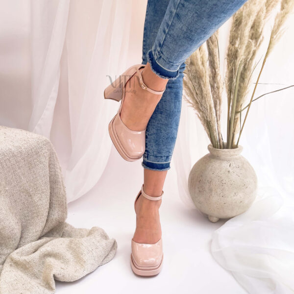 Tacones nude charol 250 - Imagen 3