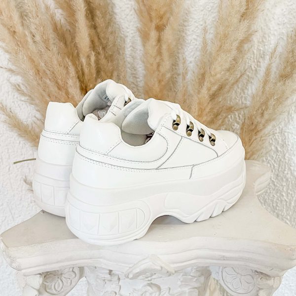 Zapatillas blancas con plataforma 72 - Imagen 3