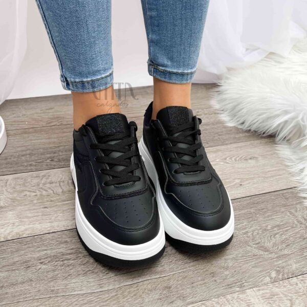 zapatillas negras con brillos 23 - Imagen 5