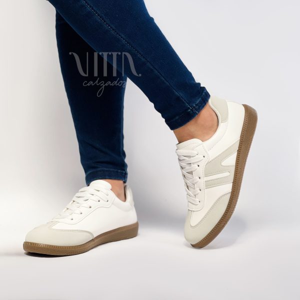 zapatillas mujer blancas con gris v01