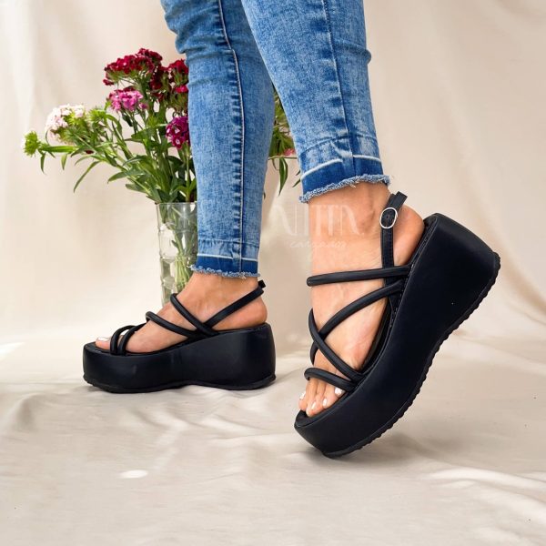 Sandalias livianas negras 2354