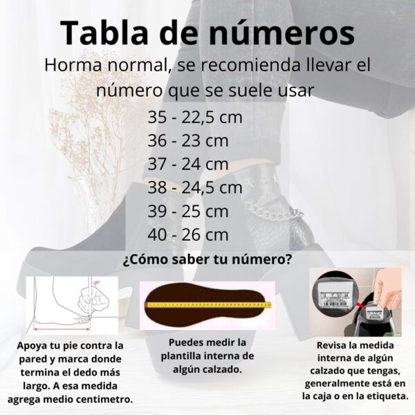 Botines negros taco y plataforma 772 - Imagen 2