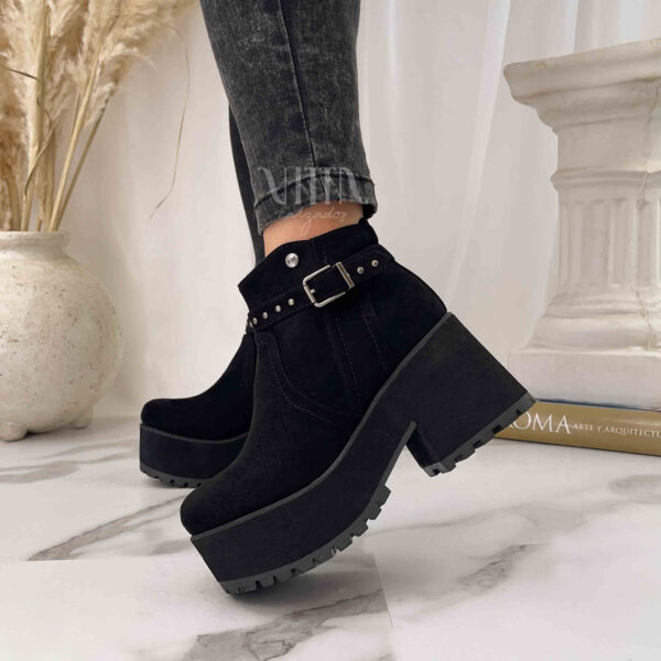 Botines negros plataforma liviana R59 - Imagen 3
