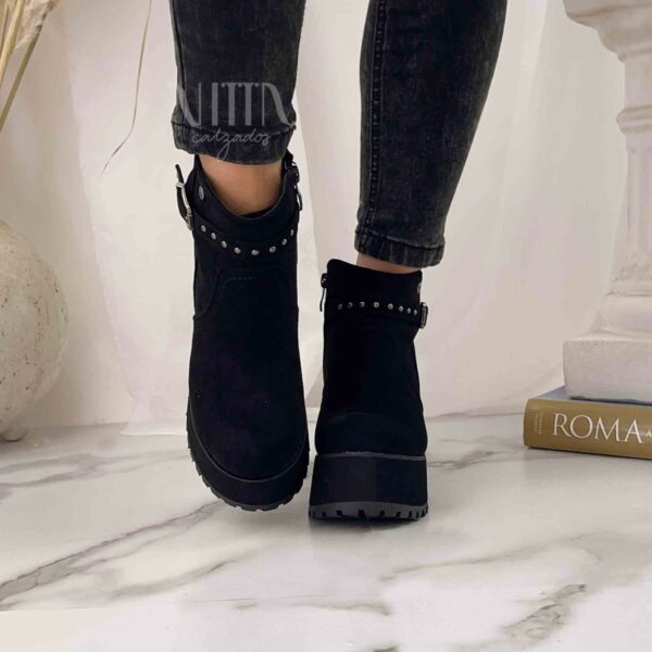 Botines negros plataforma liviana R59 - Imagen 4