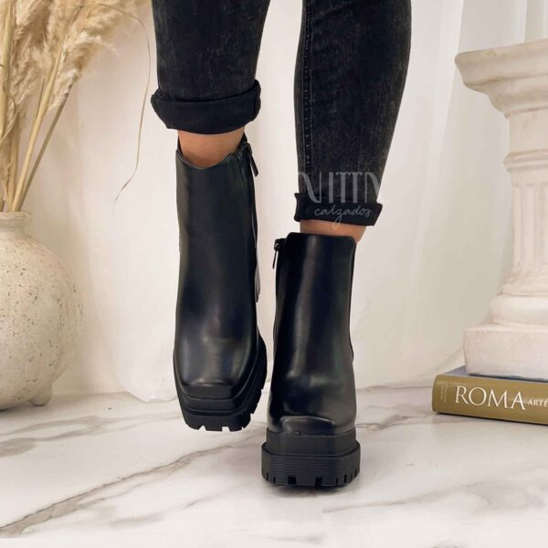 Botines negros taco y plataforma 530 - Imagen 6