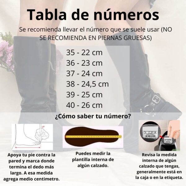 Botas negras plataforma y hebilla 2 en 1 - Imagen 3