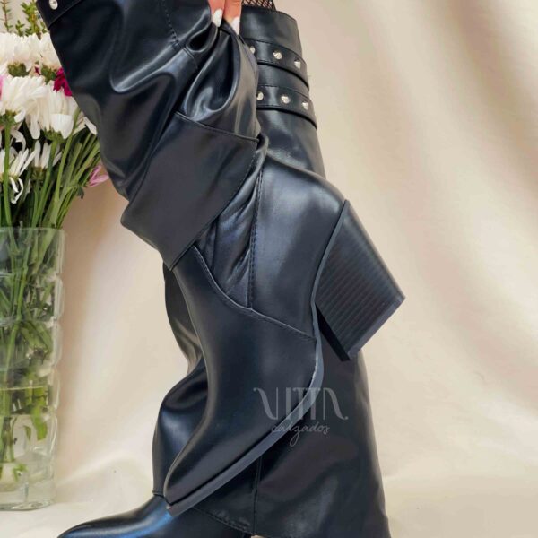 Botas vaqueras negras de mujer 111 - Imagen 6