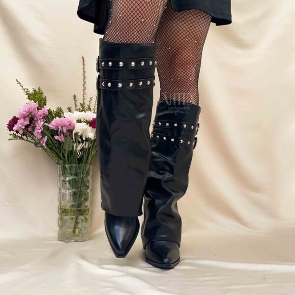 Botas vaqueras negras de mujer 111 - Imagen 4
