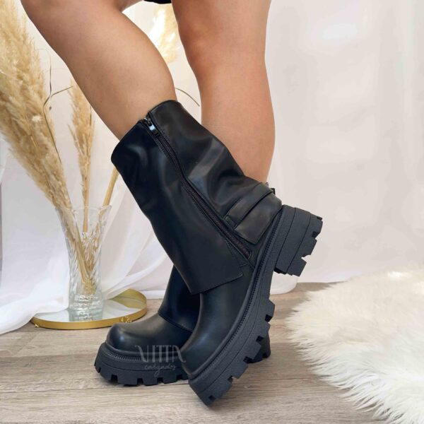 Botas combat negras de mujer 901 - Imagen 4