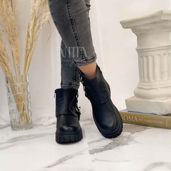 Botines negros de mujer plataforma 519 - Imagen 5