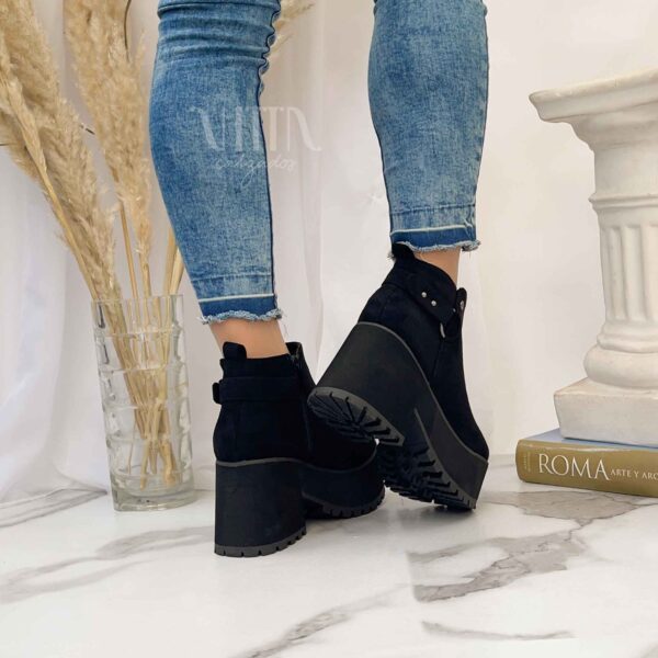 Botines negros con plataforma liviana r60 - Imagen 3