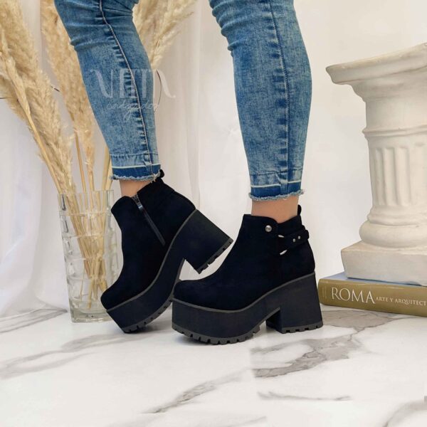 Botines negros con plataforma liviana r60 - Imagen 5