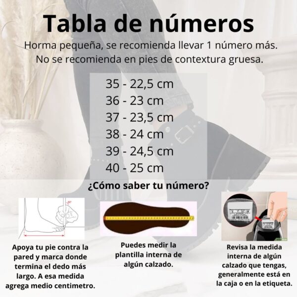 Bucanera elasticada negra con taco y plataforma 71 - Imagen 2