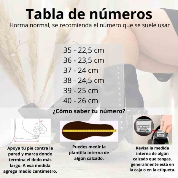 Botas combat negras de mujer 901 - Imagen 2