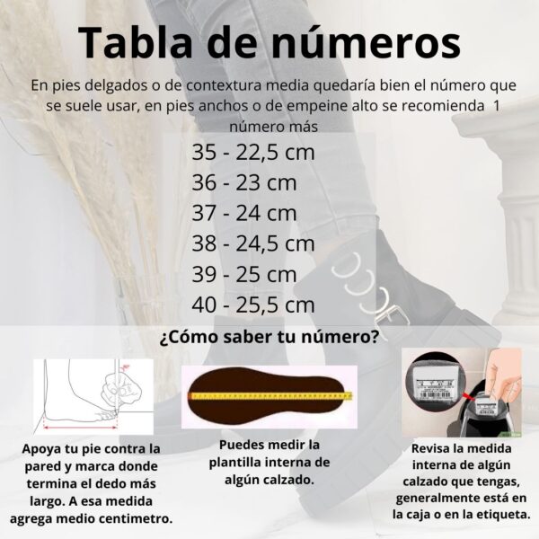 Botines negros de mujer plataforma 519 - Imagen 2