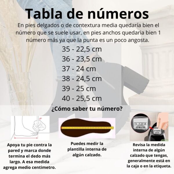 Botines negros con taco y plataforma 37 - Imagen 2