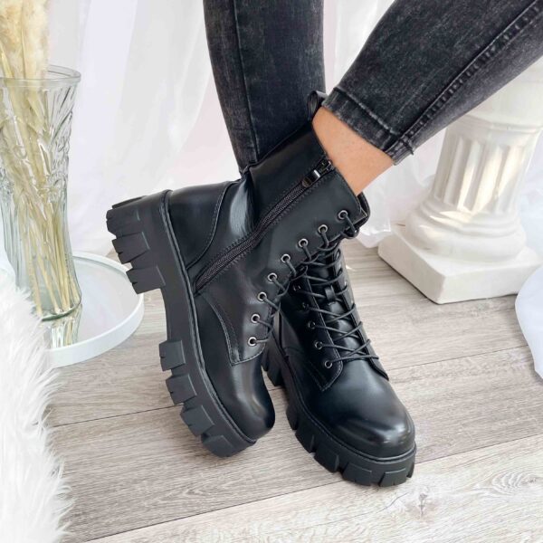 Botines combat negros y livianos de mujer 08 - Imagen 3