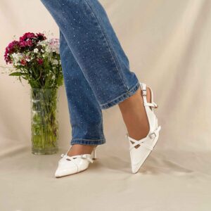 Stiletto blanco destalonado 013