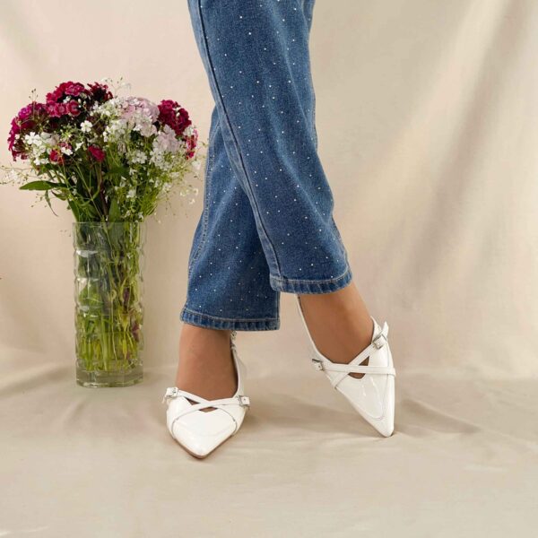Stiletto blanco destalonado 013 - Imagen 3