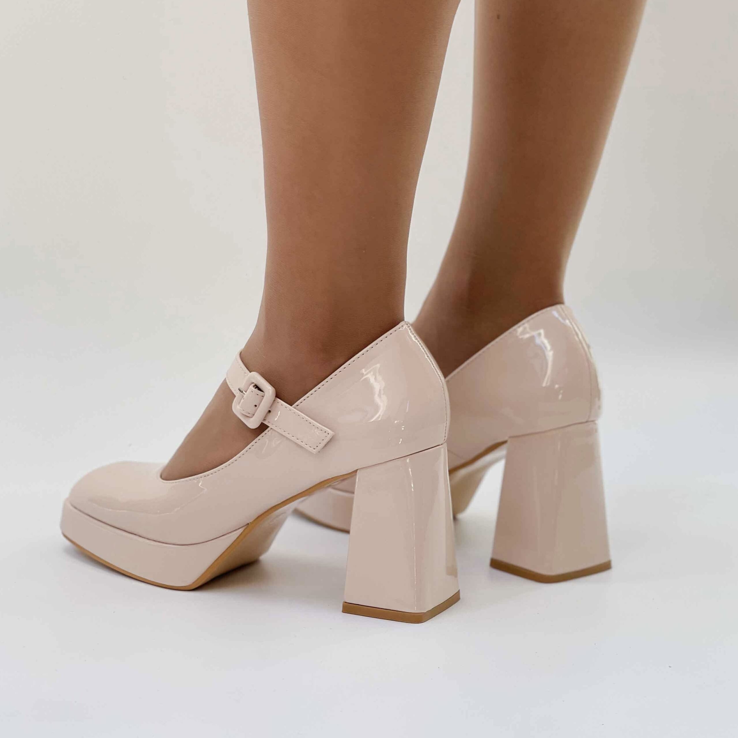 Zapatos Mary jane beige 98 - Imagen 4