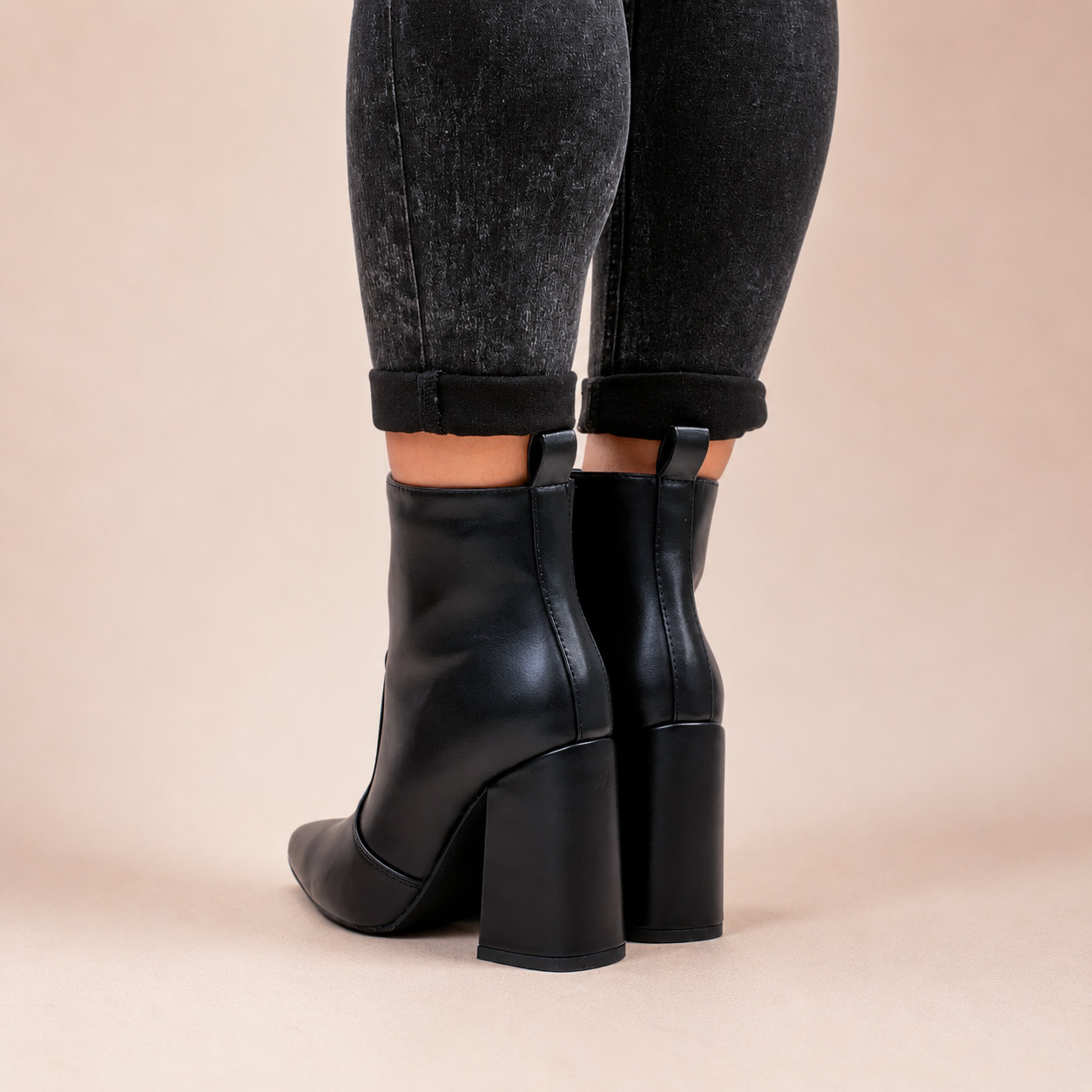 Botines negros taco alto 112 - Imagen 6