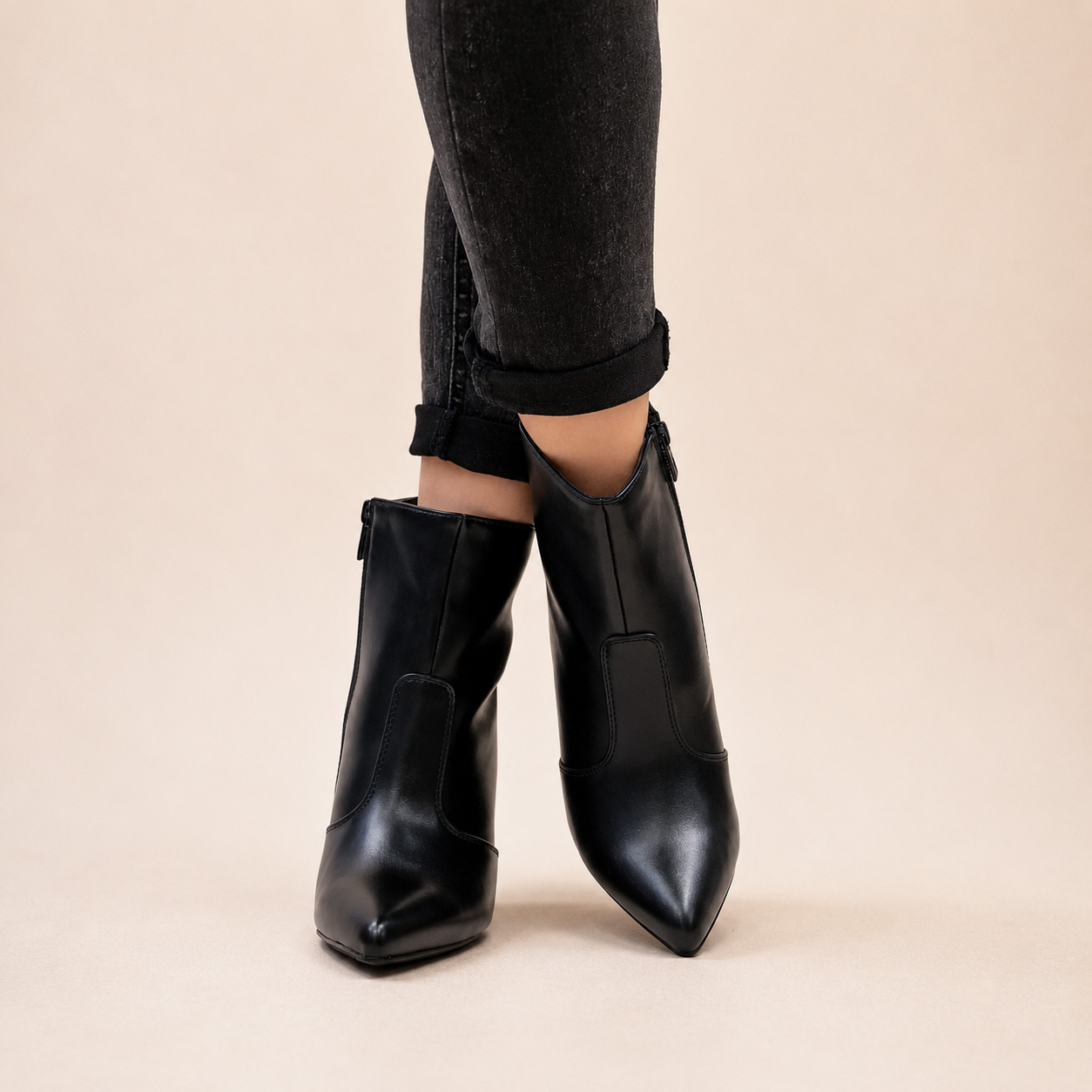 Botines negros taco alto 112 - Imagen 5