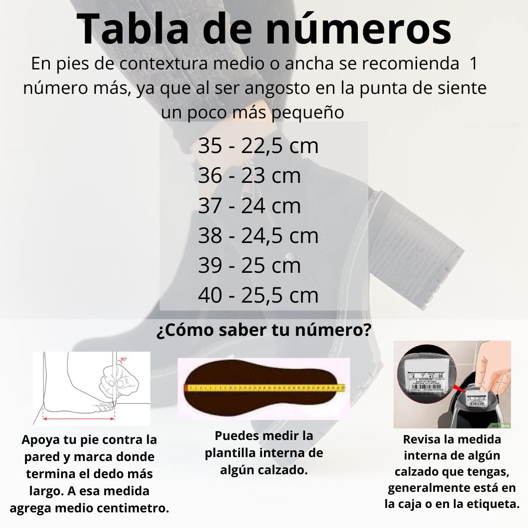 Botines negros taco y plataforma 2367 - Imagen 2