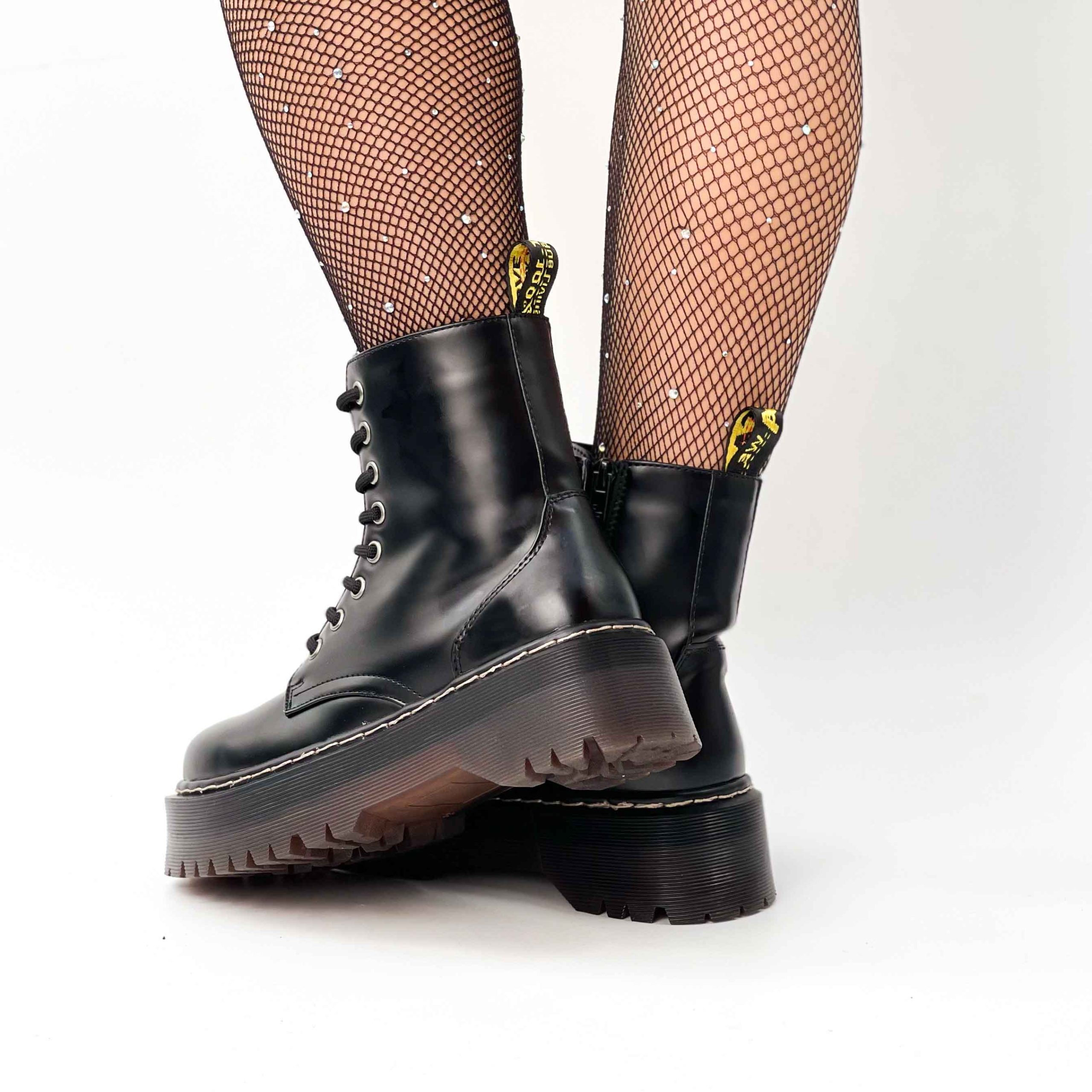 Botines negros plataforma gruesa g43 - Imagen 4