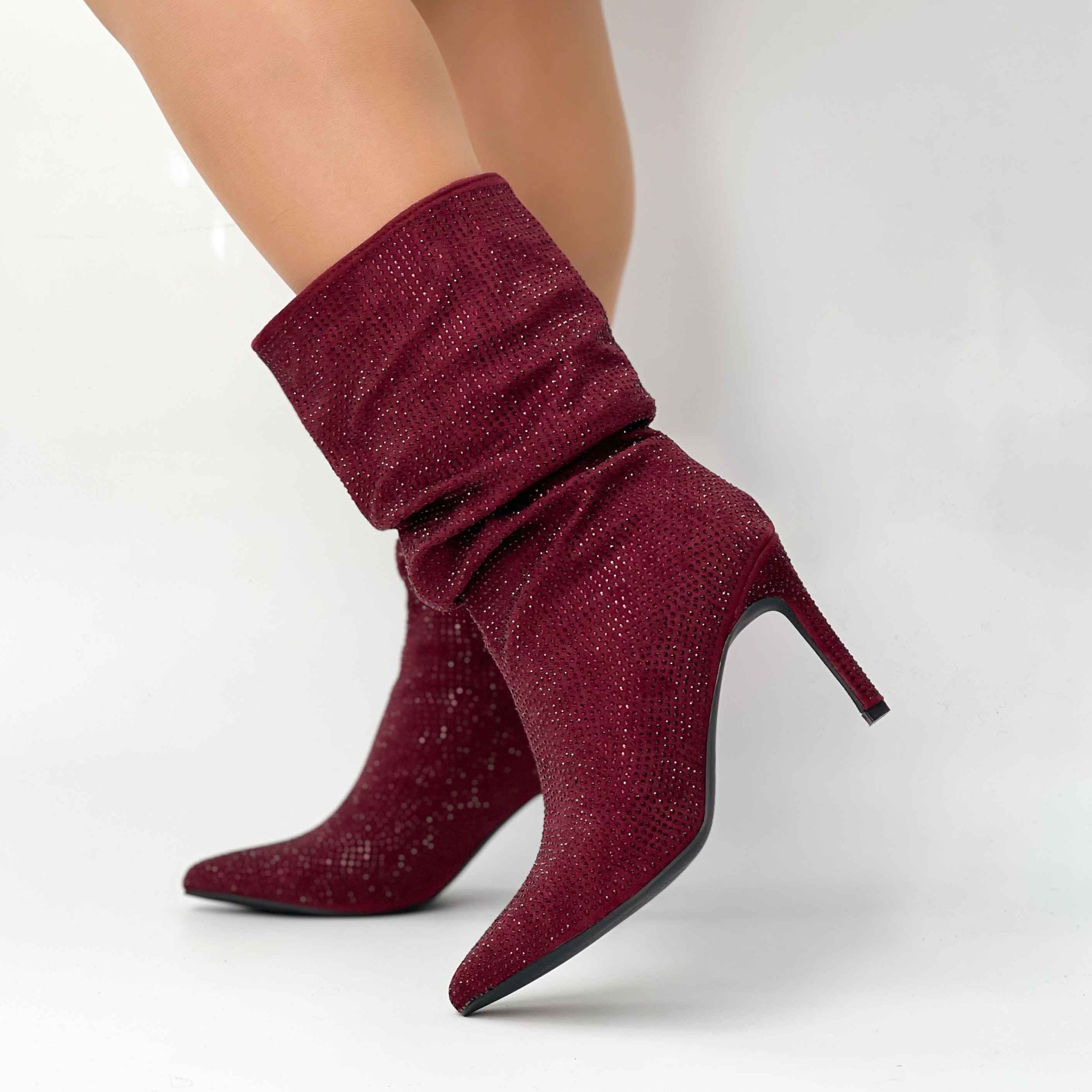 Botines rojos taco aguja 020 - Imagen 4