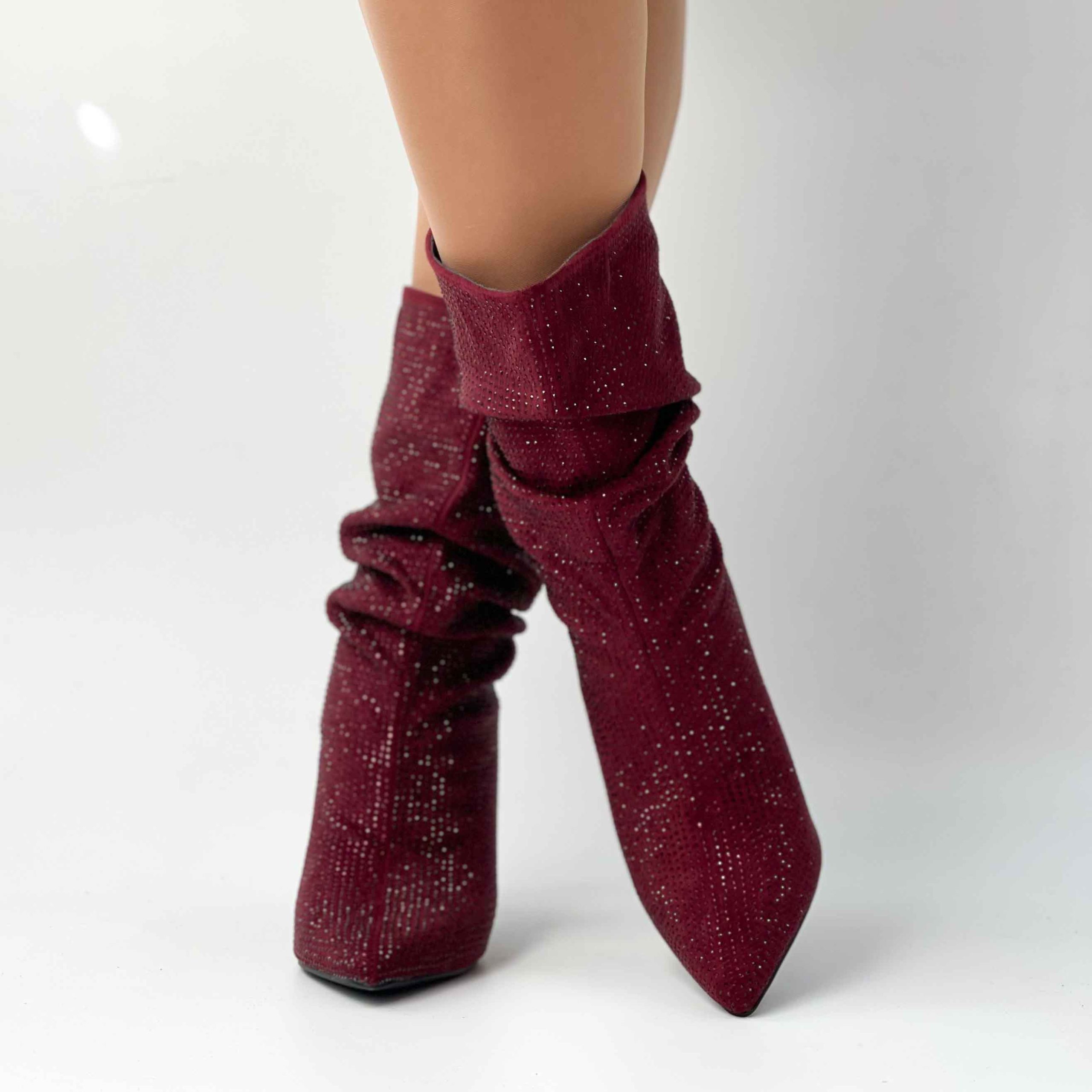 Botines rojos taco aguja 020 - Imagen 3