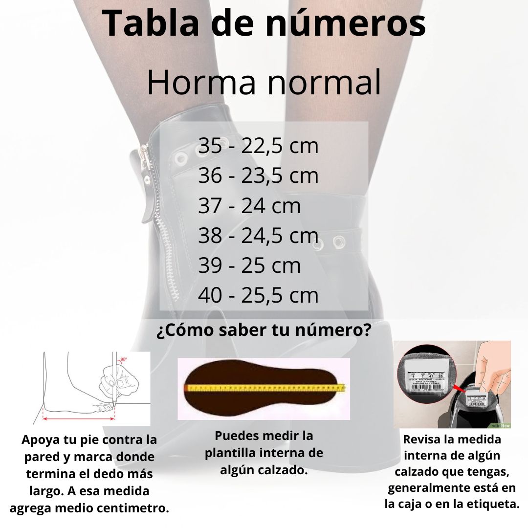 Botines negros taco alto y plataforma z28 - Imagen 2