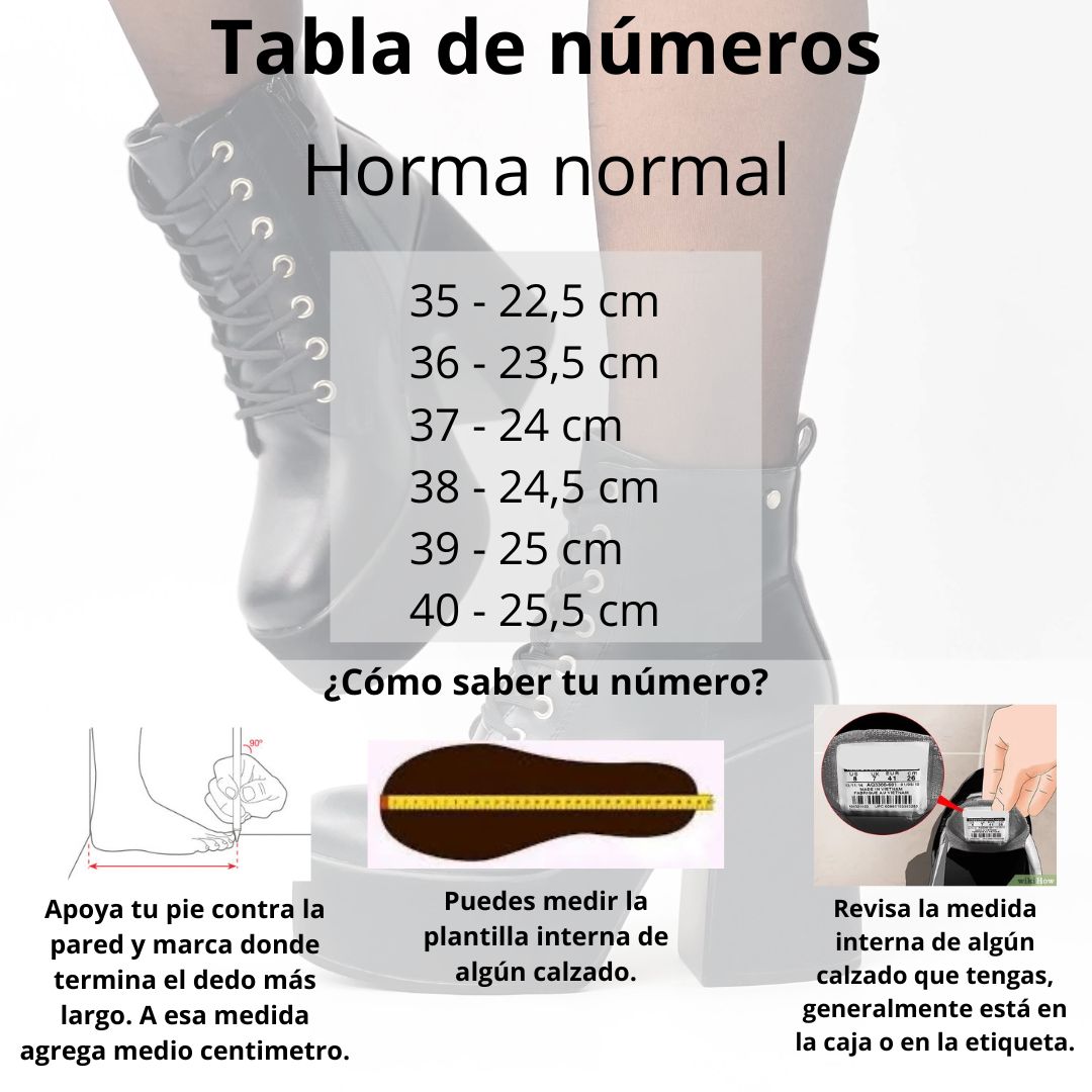 Botines negros taco alto y plataforma z23 - Imagen 2