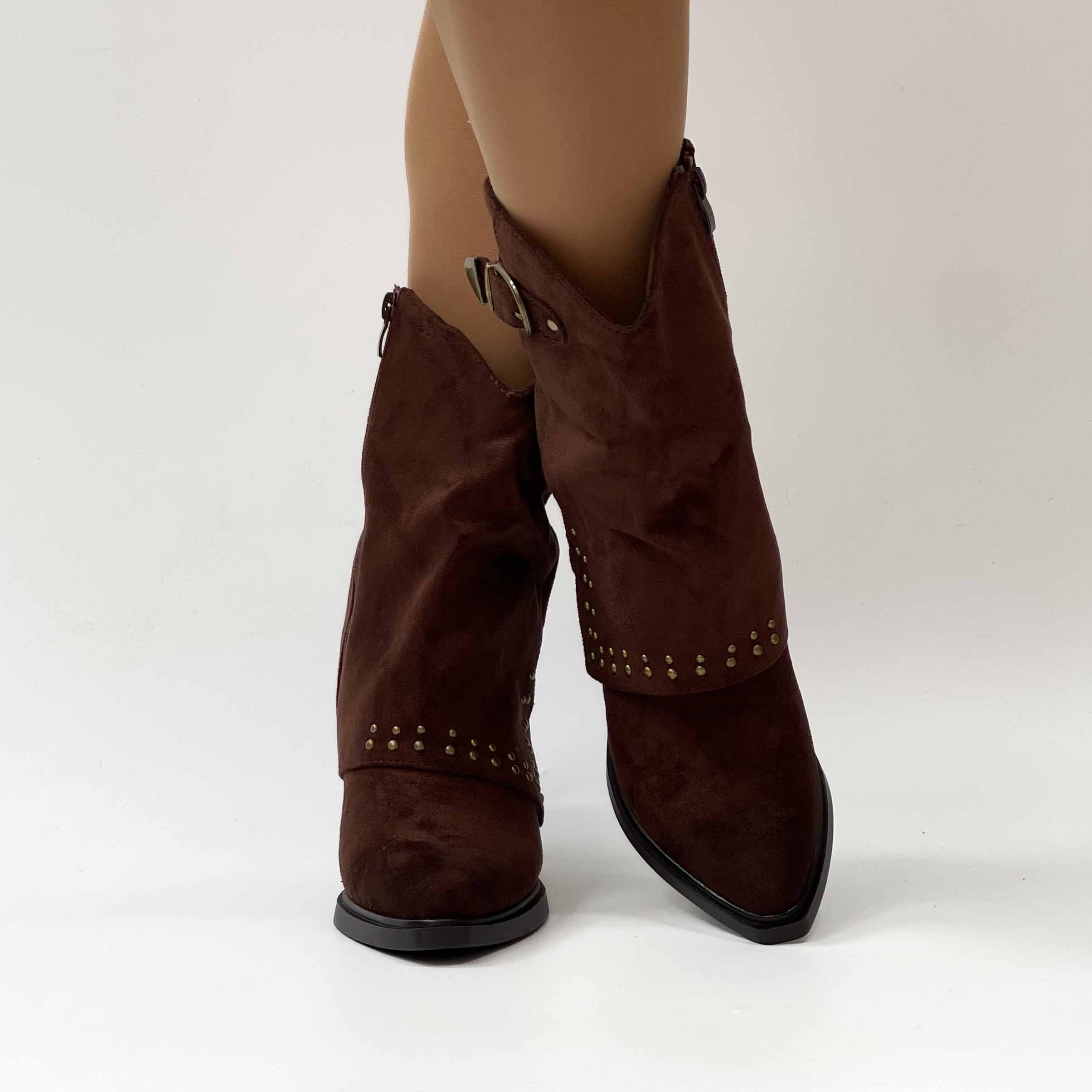 Botines vaqueros texanos café 2607 - Imagen 3
