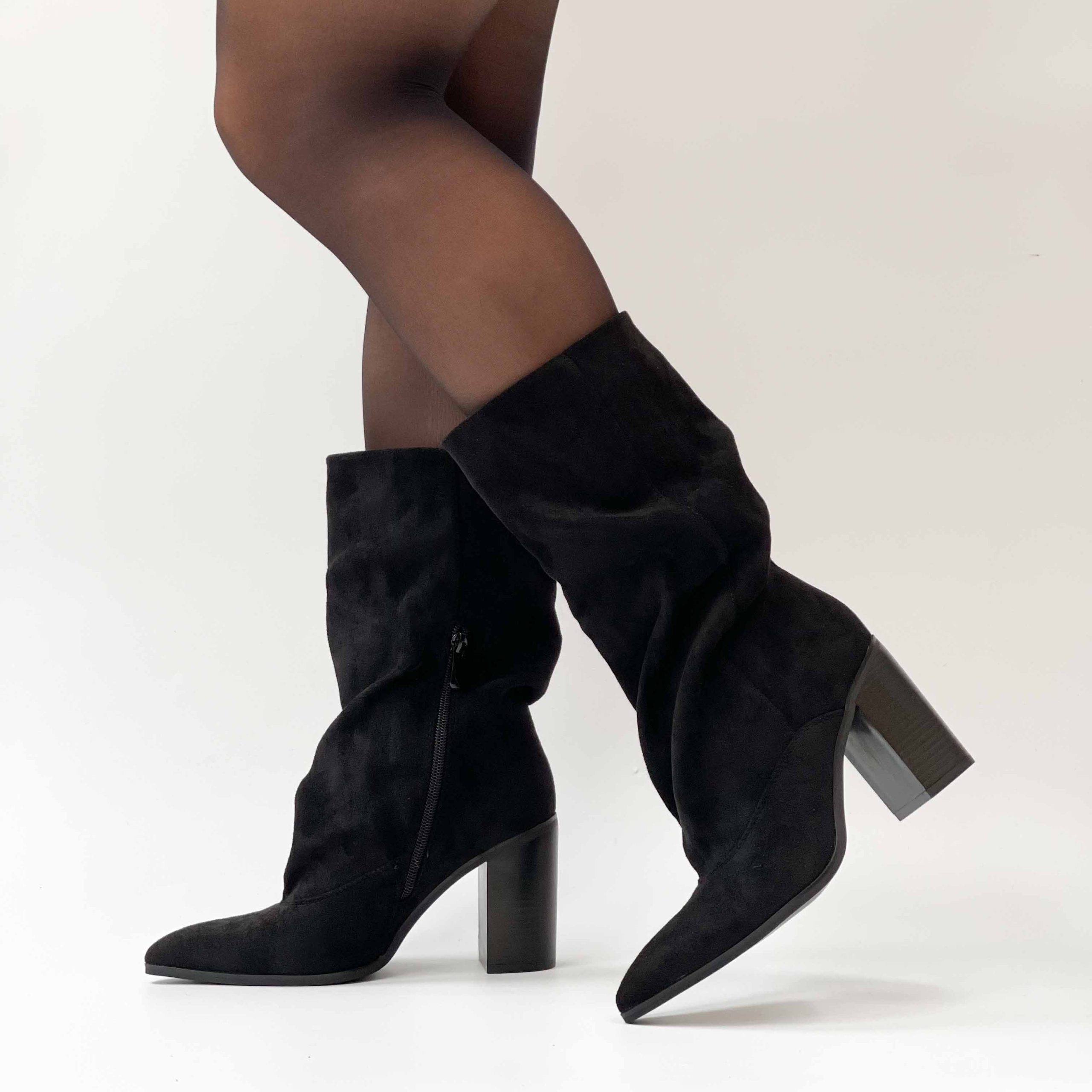 Botines negros taco alto grueso 273 - Imagen 7
