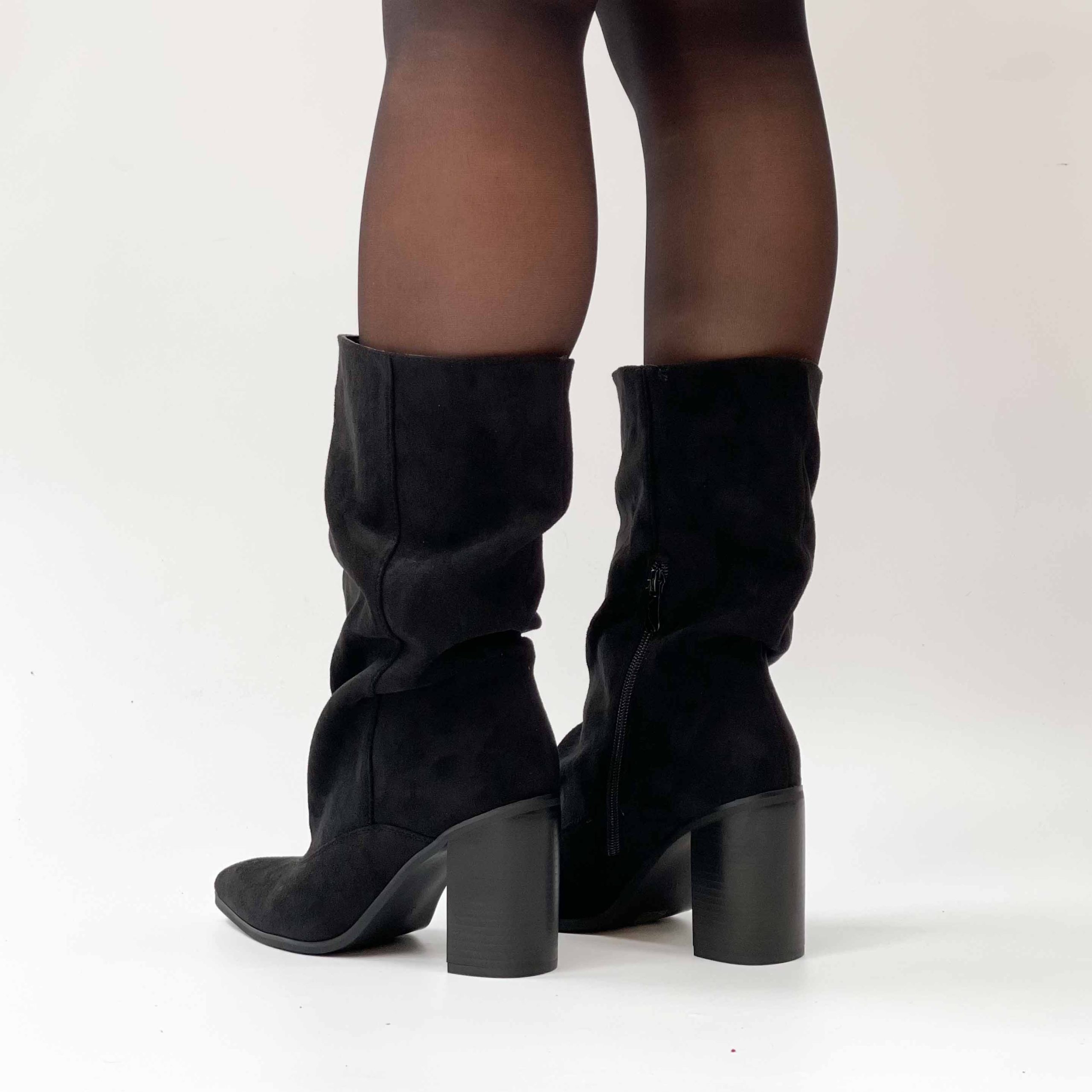 Botines negros taco alto grueso 273 - Imagen 6