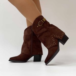 Botines vaqueros texanos café 2607