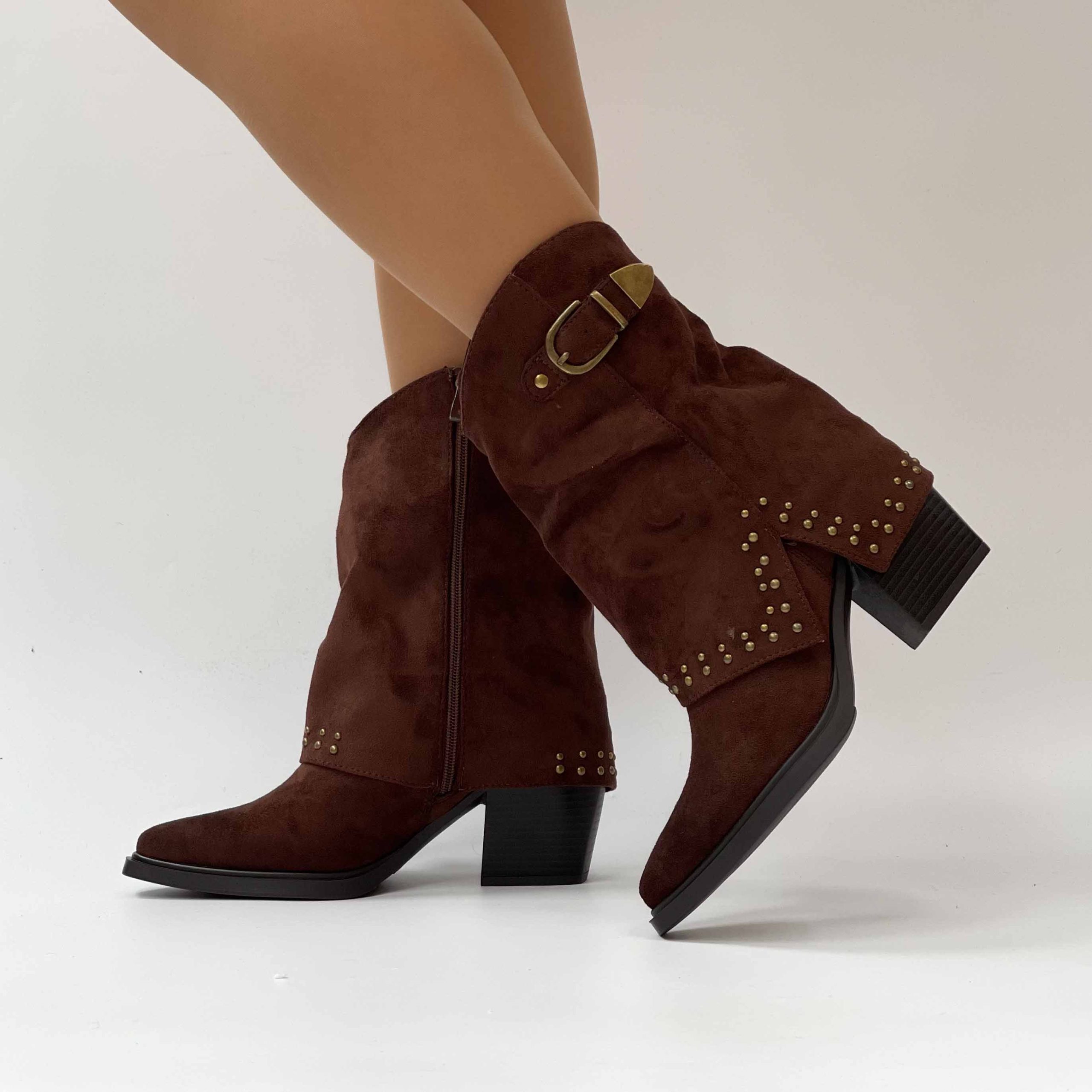 Botines vaqueros texanos café 2607