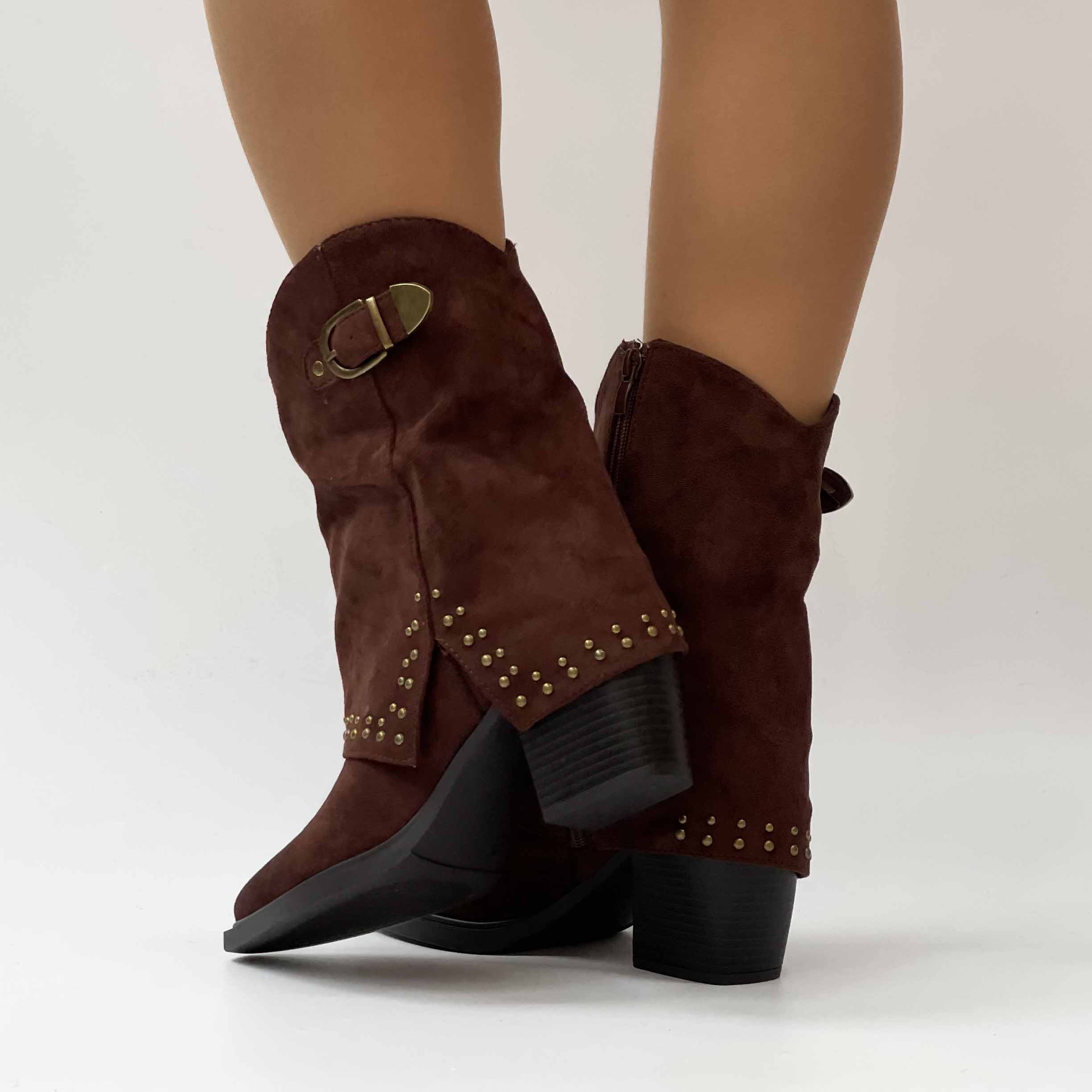 Botines vaqueros texanos café 2607 - Imagen 5