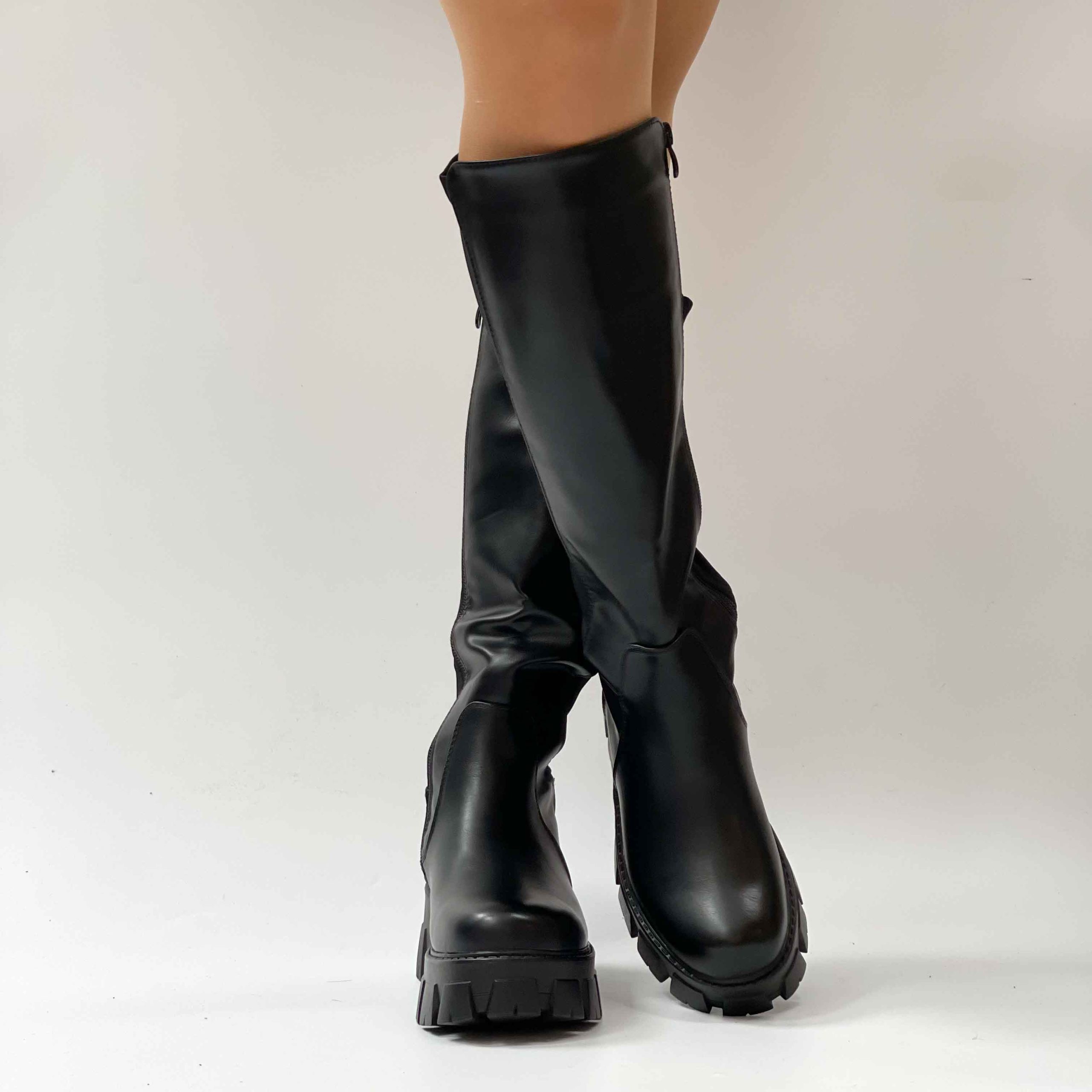 Botas elasticadas negras plataforma 05 - Imagen 5