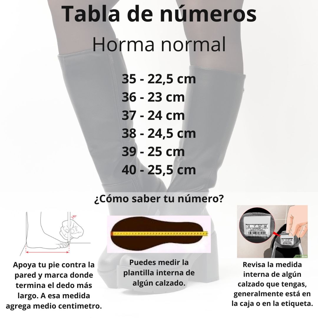 Botas negras taco grueso y plataforma 04 - Imagen 2