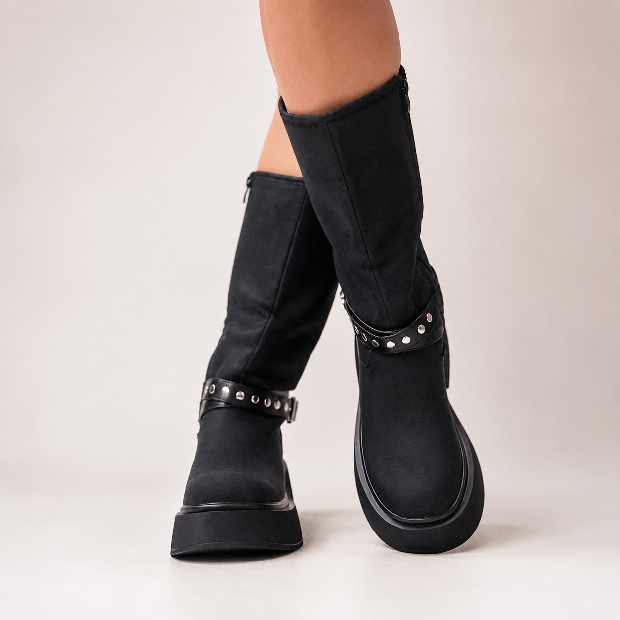 Botas negras plataforma gruesa 261 - Imagen 5