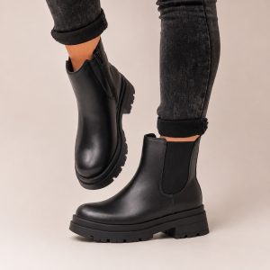 Botines negros con plataforma 312C