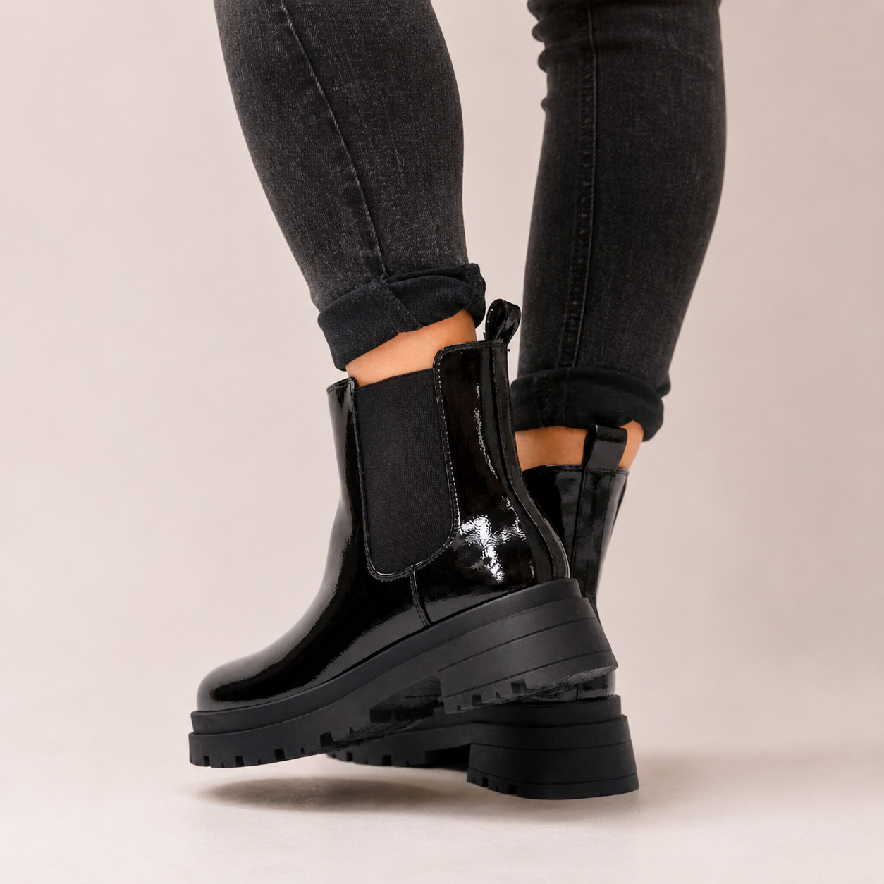 Botines negros con plataforma 312CH - Imagen 5