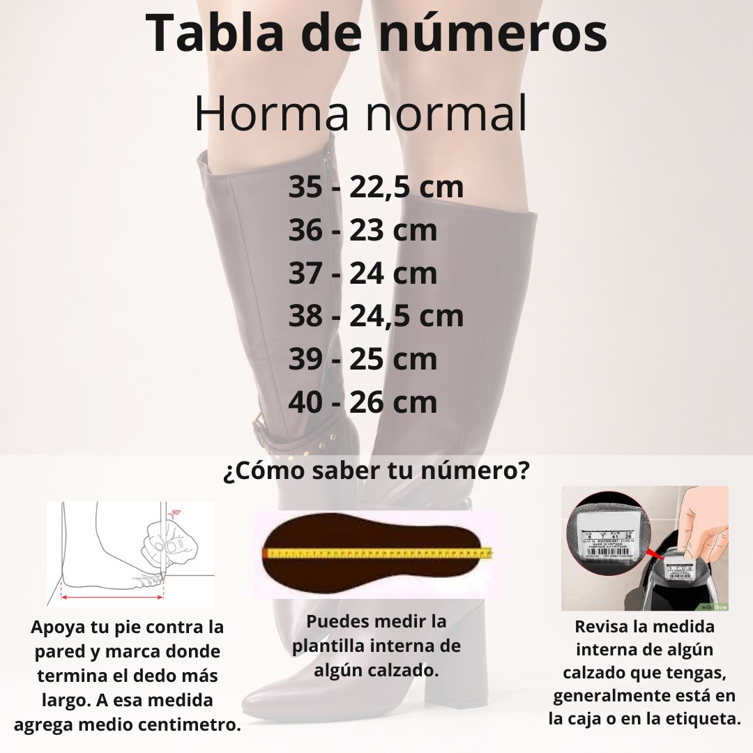 Botas burdeo taco grueso b13 - Imagen 2