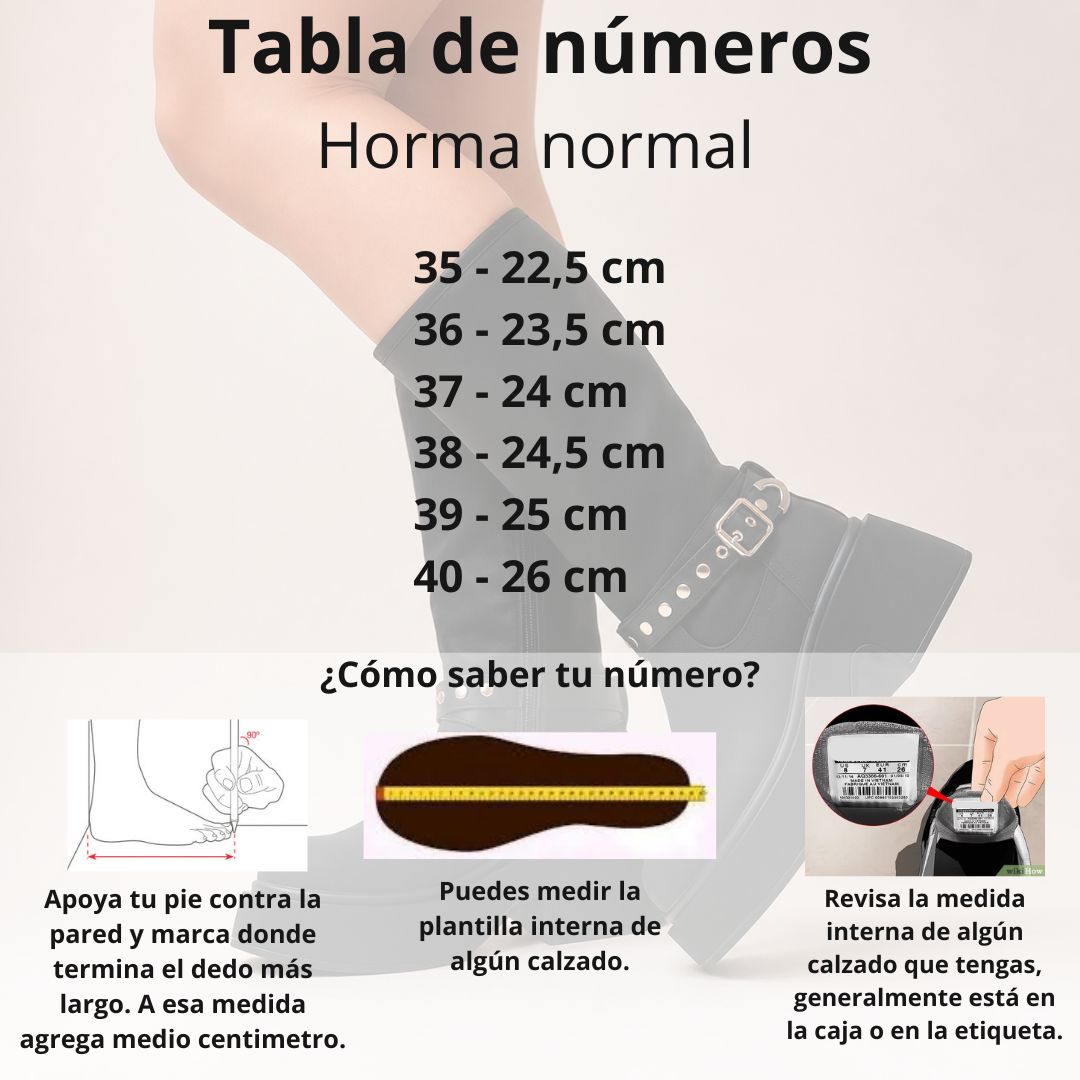Botas negras plataforma gruesa 261 - Imagen 2