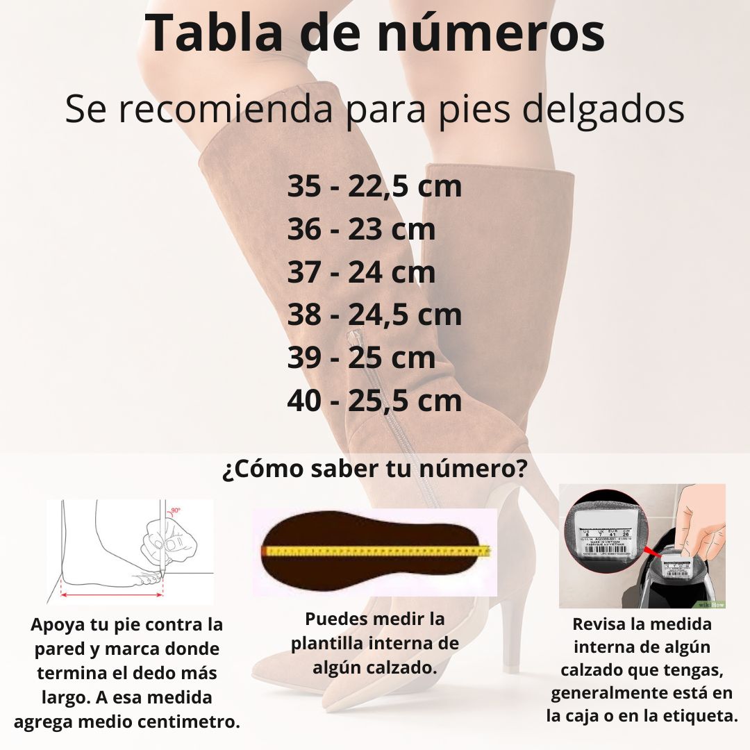 Botas elegantes camel taco 8 cm - Imagen 2