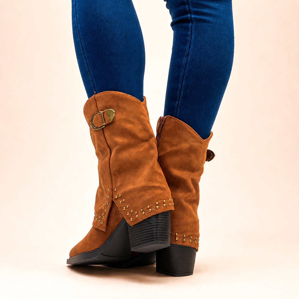 Botines vaqueros texanos camel 2607 - Imagen 3