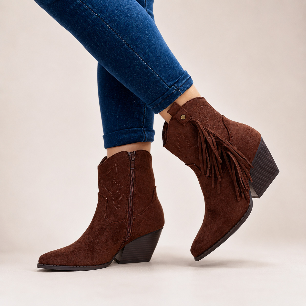 Botines vaqueros texanos cafe 2387 - Imagen 3