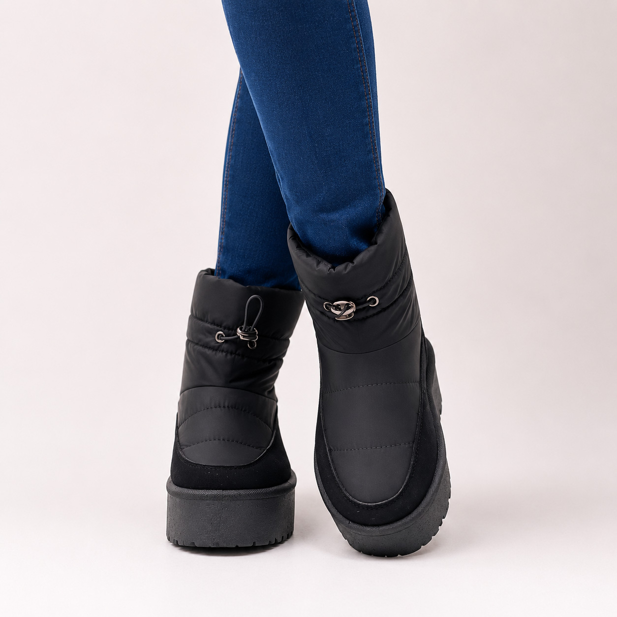 Botines negros impermeables para la lluvia 24 - Imagen 4