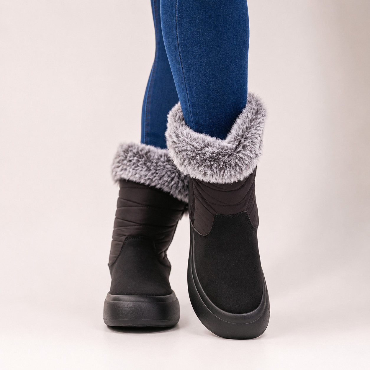 Botines negros impermeables para la lluvia 27 - Imagen 3
